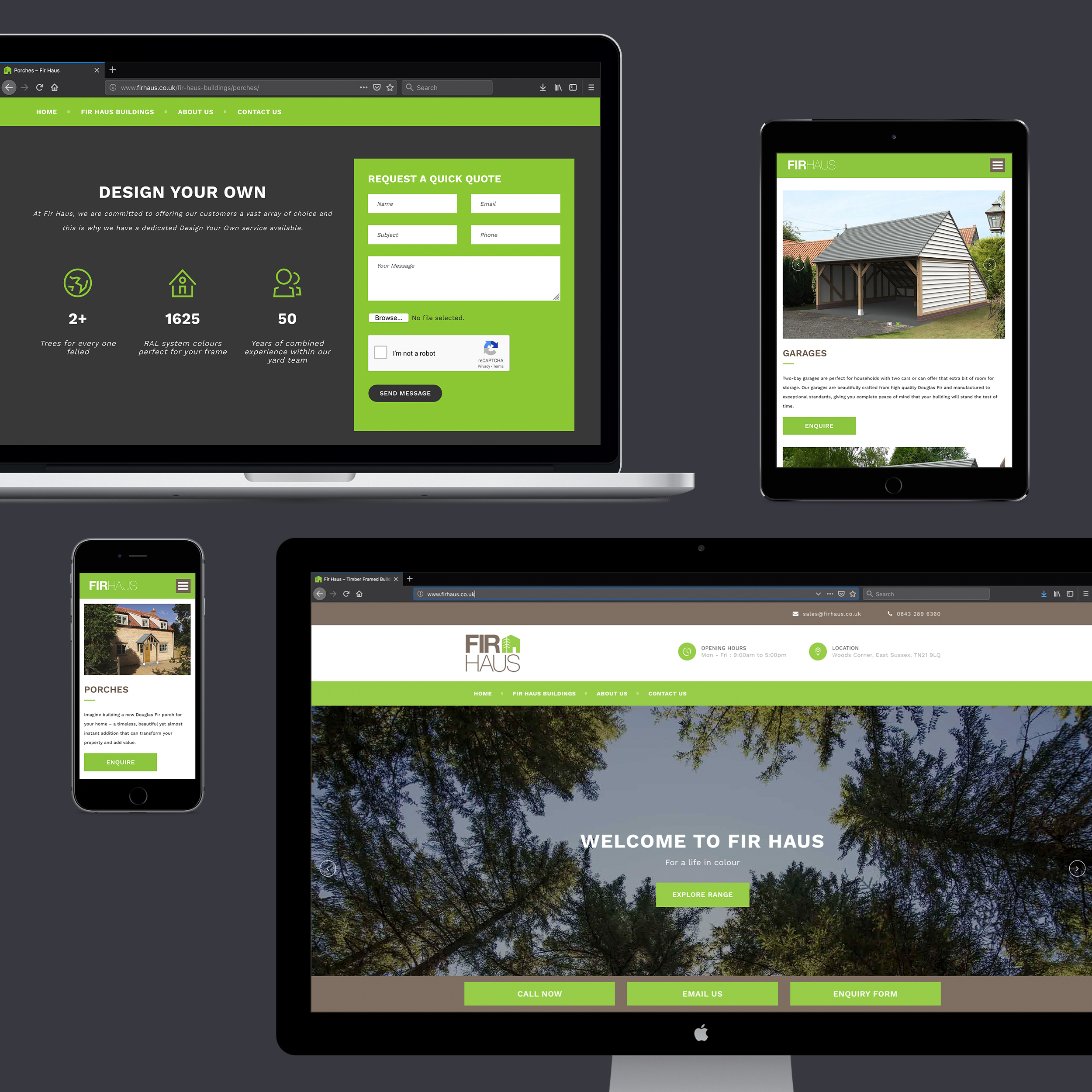 Fir Haus - Website Design